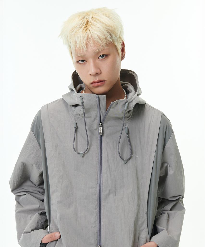 Node Labs Dev:10 Paneld Windbreaker Jacket_Gray