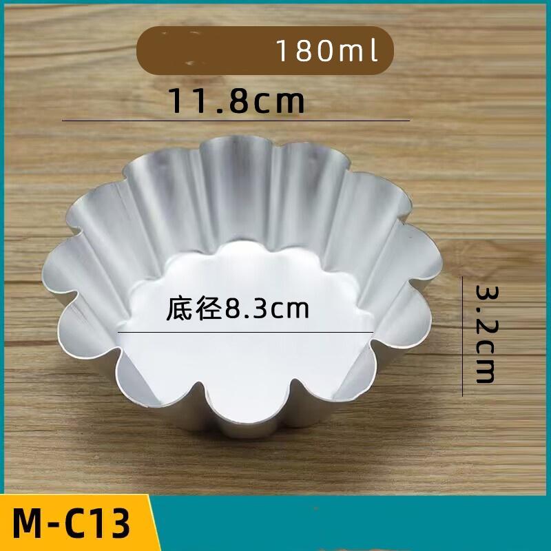 5 or 10 Pcs Set Pudding Cup Molds Mini Fluted Cake Pans Jelly Fast Heat-Up Aluminum Alloy Baking Mold Mousse Dish Cheese Mould