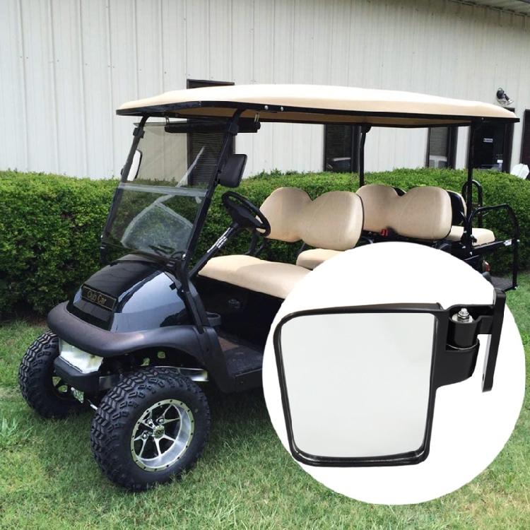 1 Coppia Specchietto Retrovisore Universale Pieghevole Laterale per Golf Cart Regolabile