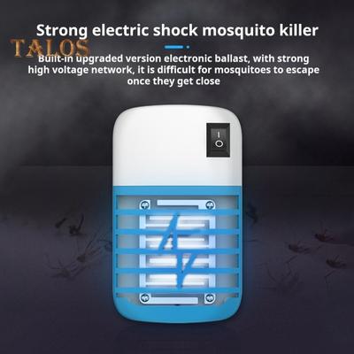 Mückenlampe für den Innenbereich, Plug-In-Fliegenvernichter, geräuscharm, sicher zu verwenden, kabellose Hochspannungs-Insektenvernichter-Mückenfalle