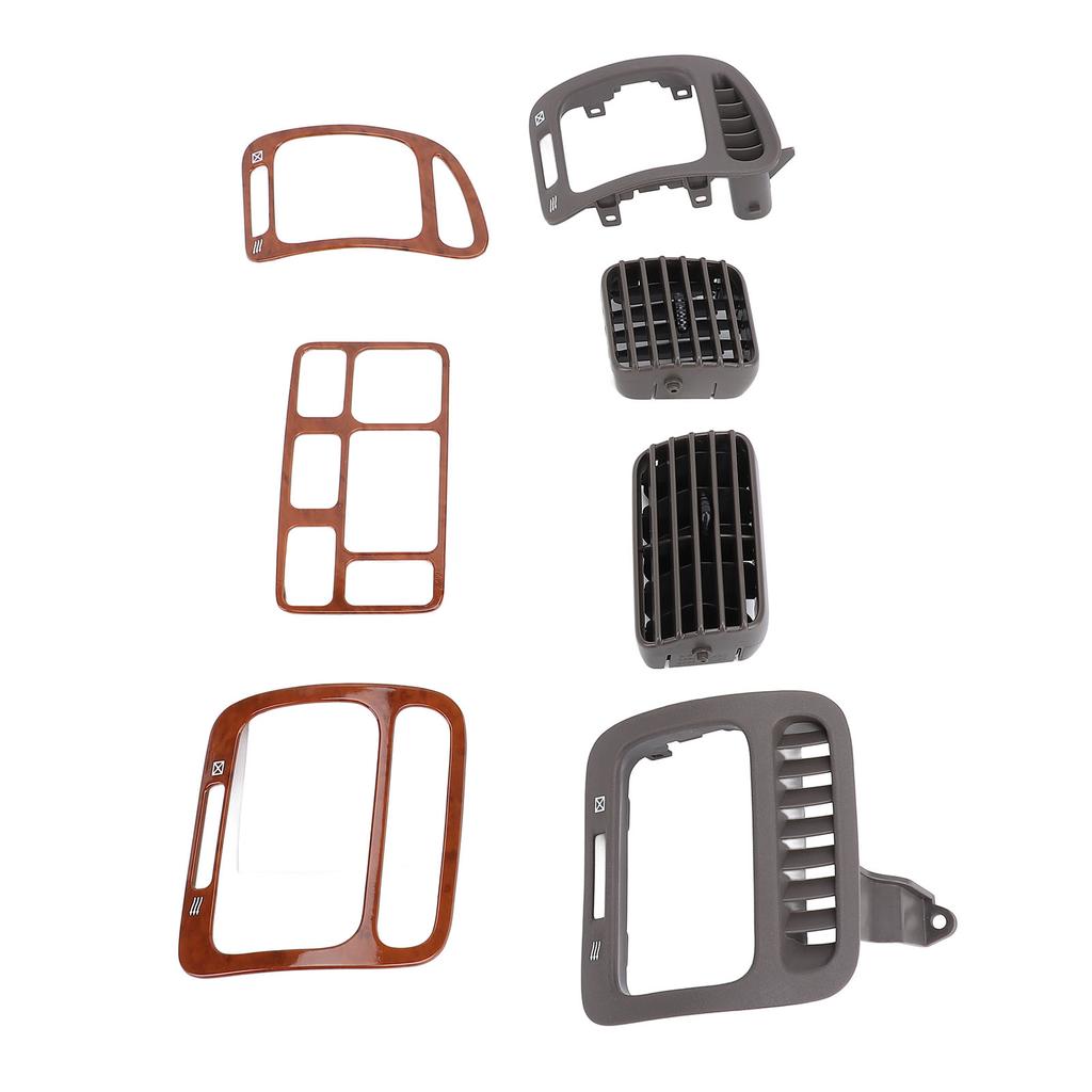 Front Side AC Air Vent Outlet Grille with Cover Trim Set Enhanced Ventilation for LC100 1998 2007 Left Hand Drive