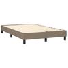 Maison Exclusive - Sommier à lattes de lit avec matelas Taupe 120x200 cm Tissu