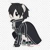 Sword Art Online Menu Kirito Sinon Iron On Patches For Clothing Applique Stickers On Clothes Heat-Sensitive Custom Patch