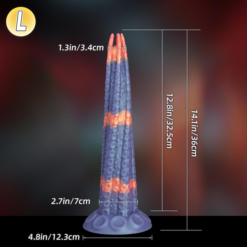 Ultra-Long Silicone Dildo - Irregular Shape for Women