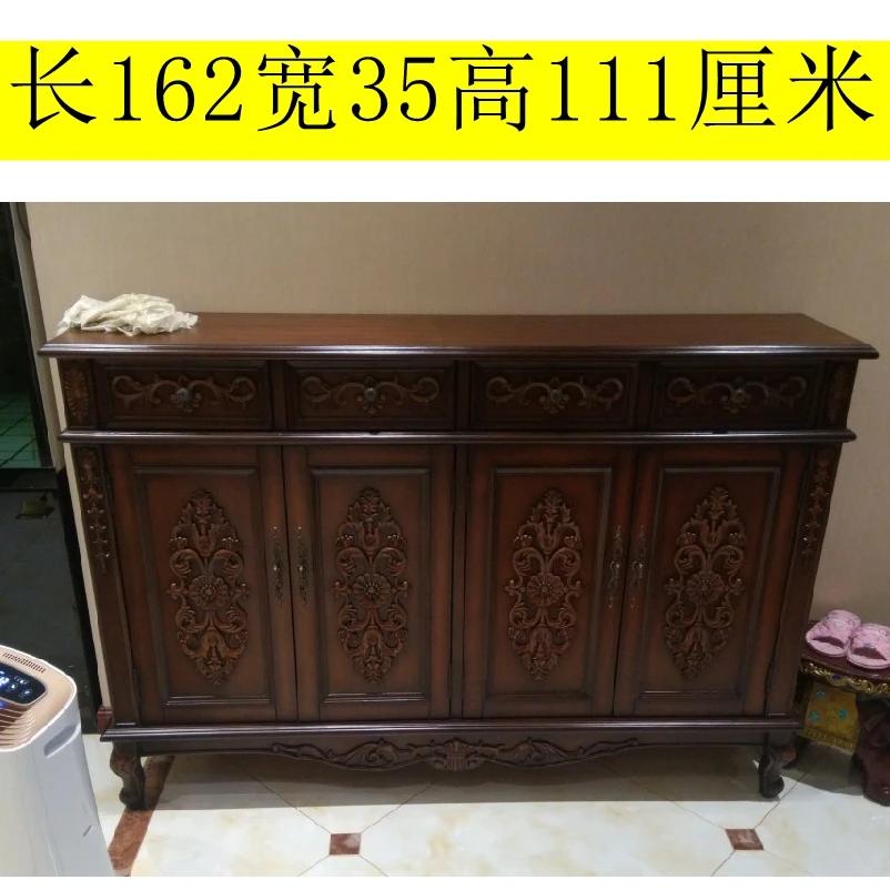 oak door shoe cabinet entrance entrance solid wood door large capacity balcony locker