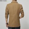 Men's Korean Style Slim-Fit Cotton Blazers - Spring & Autumn Two-Button Jackets In Large Sizes