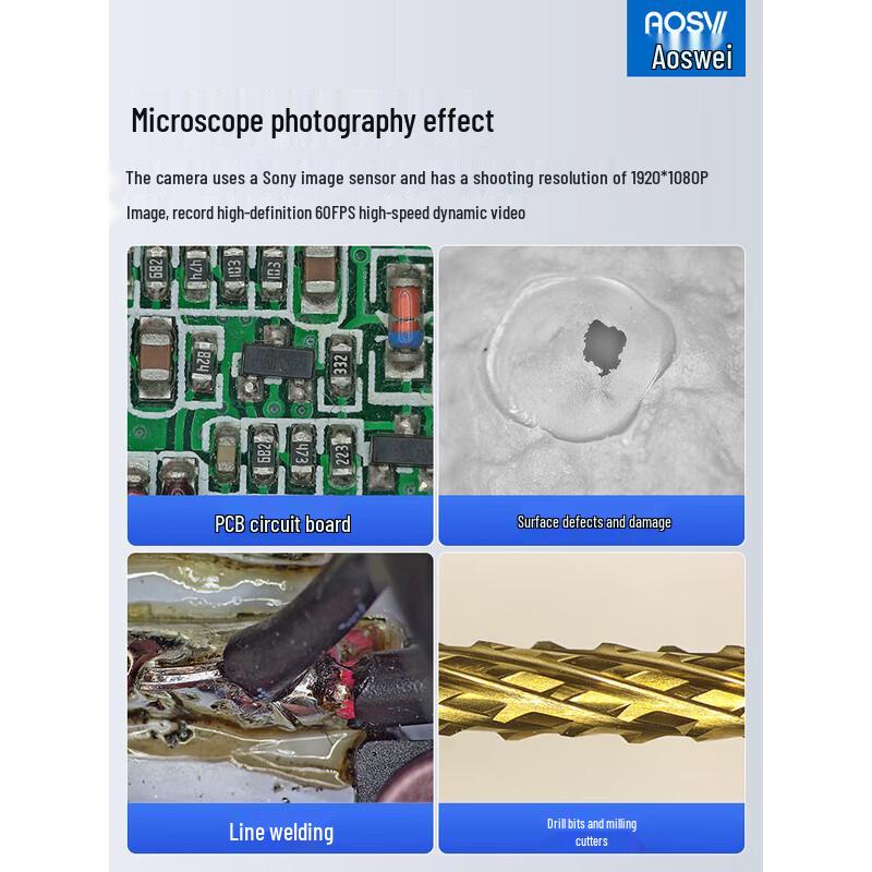 AOSVI HD Measuring Microscope for Electronics Repair