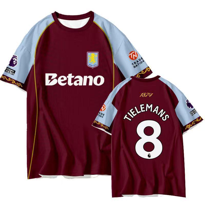 

2526 Aston Villa Home Jersey: No. 11 Watkins & No. 27 Rogers - Fan Edition Football Kit S