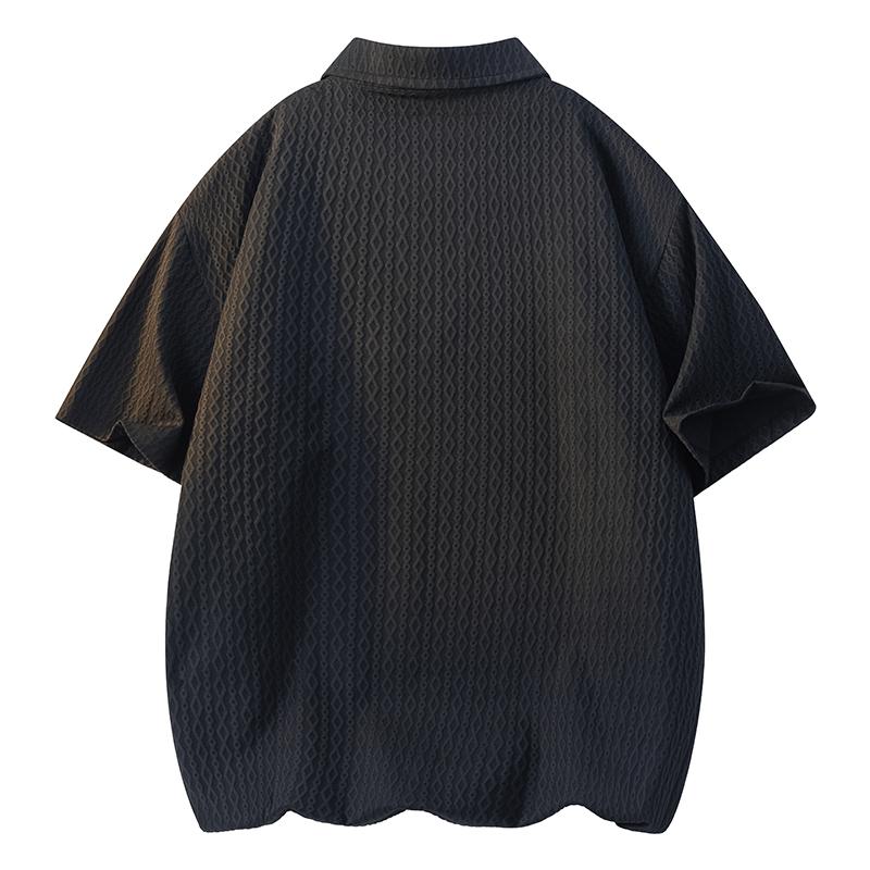 Plus Size Lapel Short Sleeve T-Shirt Men's Summer Casual Loose Polo Shirt
