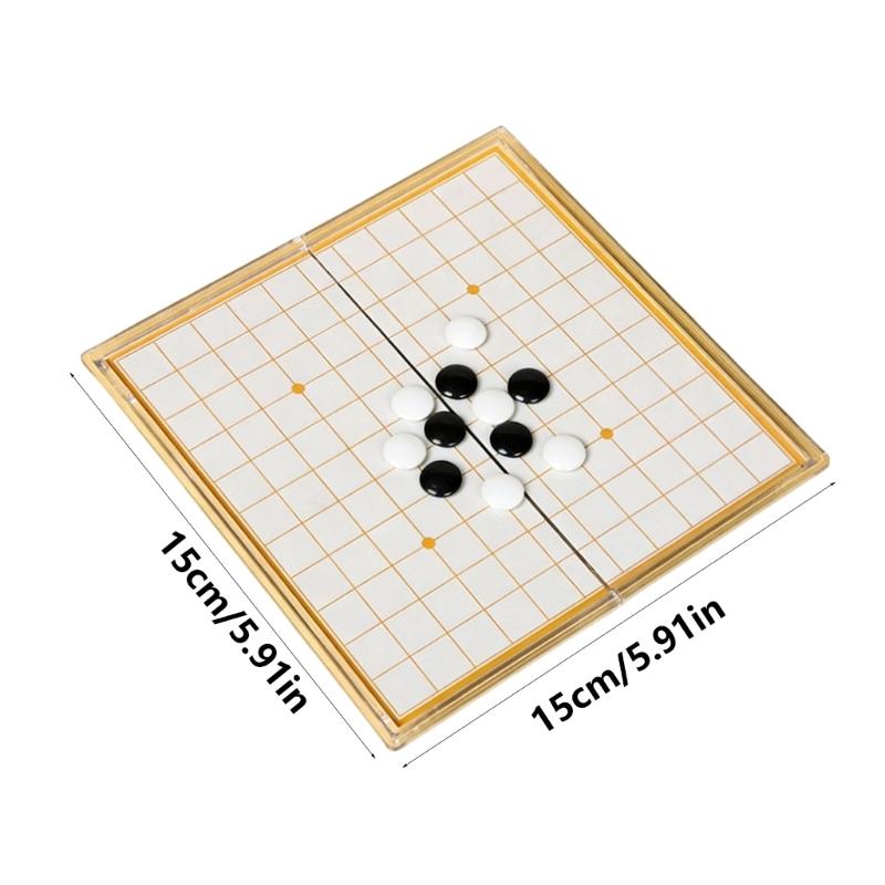 Foldable Magnetic Chesses Board Set Portable and Tabletops Crystal Chesses Board for Children, Adults, Travel