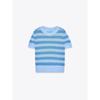 Za2025 Summer New Women Clothes Stripe Round Neck Short Sleeve Top 2142079 104 2142079 105