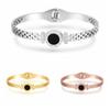 Europe American Hollow Grid Bracelet Minority Design Buckle Bracelet Roman Digital Bangle  Gift