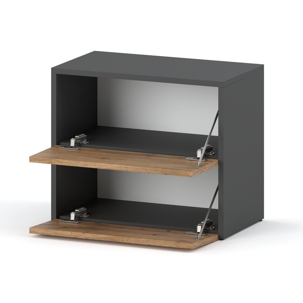 WOTAN LOFT GRAY OAK SHOE CABINET 60 CM