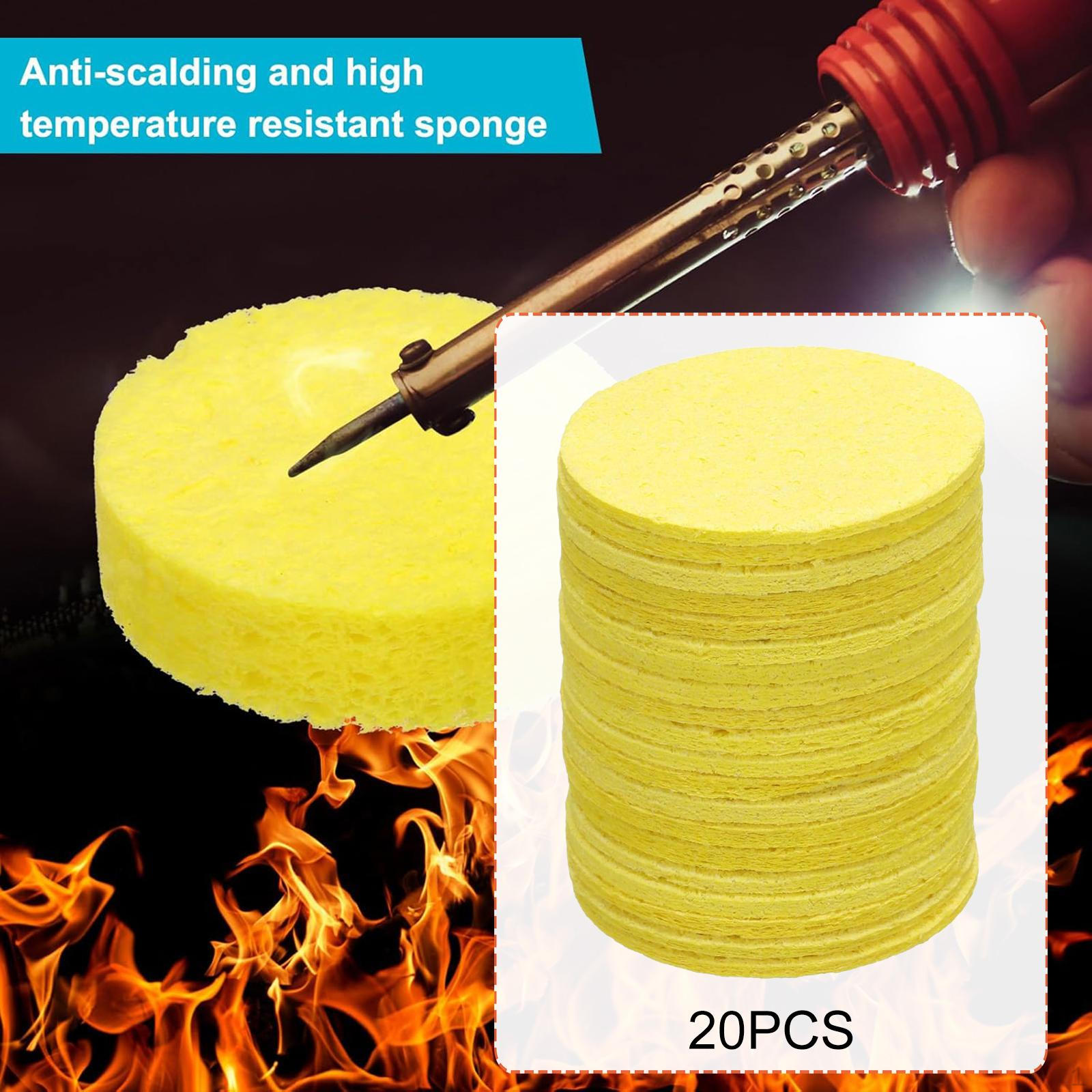 

20Pcs Soldering Sponge Tip Cleaners Thickened 2 inch Welding Head Cleaning Pads