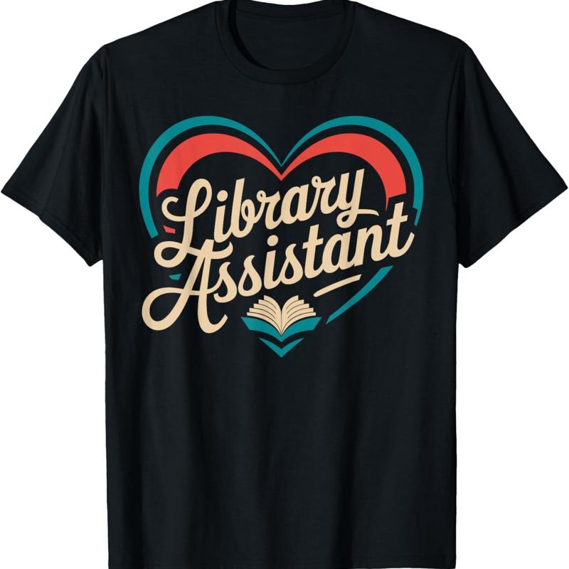Library Assistant T Shirt S разноцветный