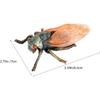 Hemoton 2pcs Realistic Cicadas Model Ornament Decor Animal Toys Models Cicadas Figurine Small Statue Fake Insect Model Cicadas Figure Model Child