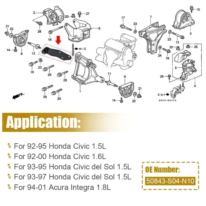 Transmission Torques Mount racket Fit for c 1992-2000,  1994-2001