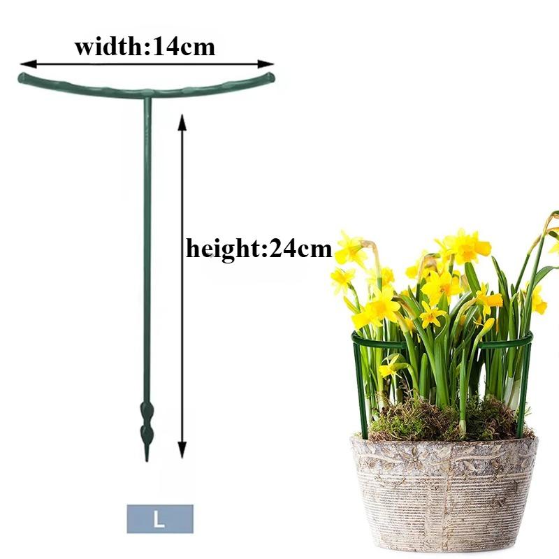 12PCS/8PCS/4PCS podpěrné kolíky pro rostliny Plastová půlkulatá klec pro zahradní rostliny a podpůrný kroužek pro podporu zelených rostlin pro vnitřní květiny