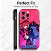 Blaue L-Locks Chigiri Hyoma Weiche Handyhülle für iPhone 16 16E 17 Air 15 Pro Max 14 Plus 13 Mini 11 12 7 Schwarze Hülle Rückschale