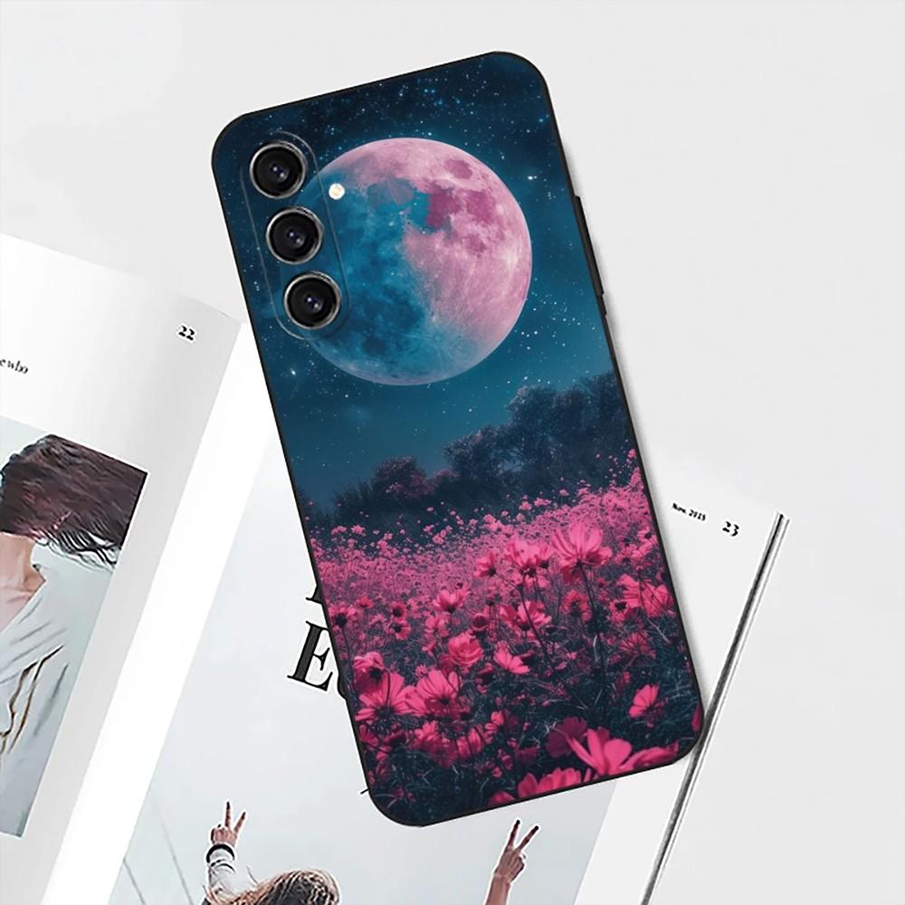 Night Galaxys Sky Stars Space Phone Case For Samsung S25,S24,S21,S22,S23,S30,Ultra,S20,Plus,Fe,Lite,Note,10 Black Soft Shell