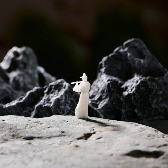 Jianghu Old Friends Knight Resin Bonsai Landscape Miniature Figures