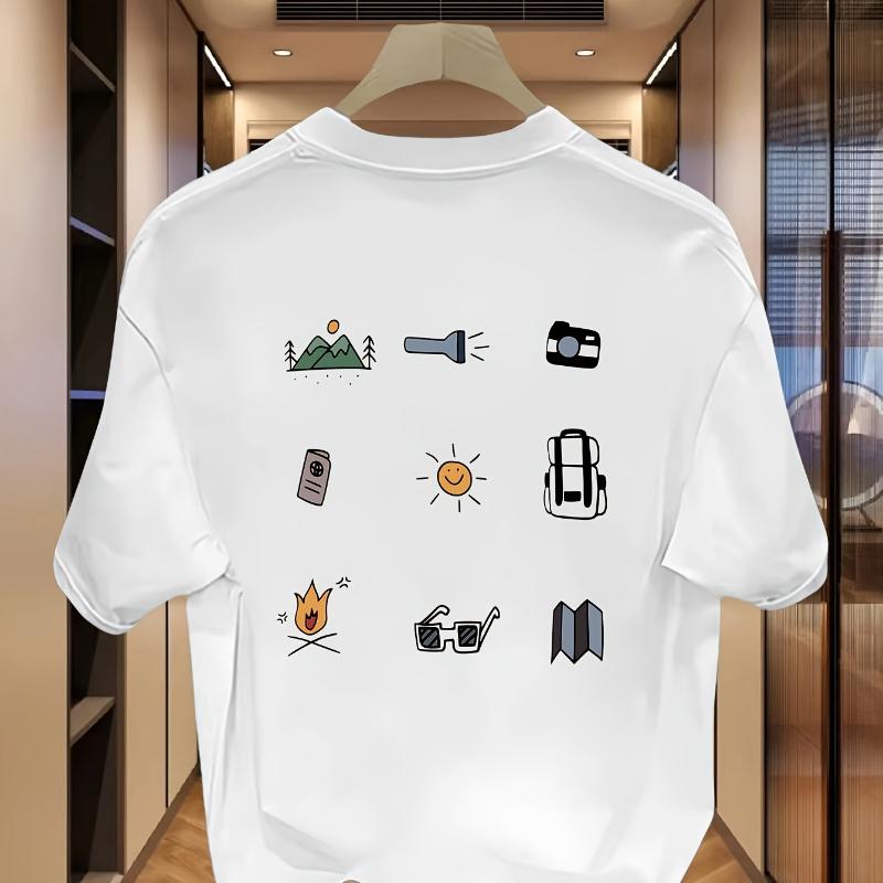 

Sleeve Polyester T-Shirt - Great for Sports, Lounging, or Daily Activities XXL білий