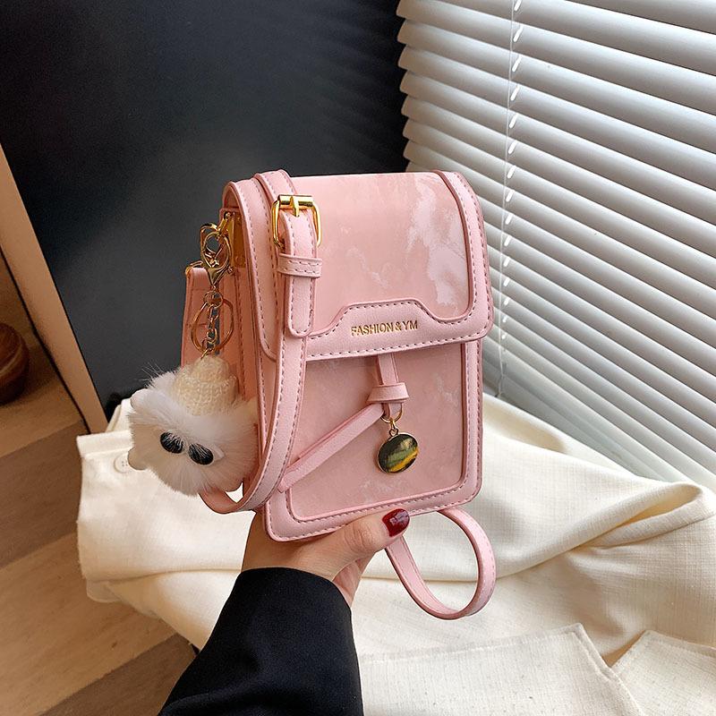 Small bag women's spring and summer new fashion messenger bag niche mobile phone bag