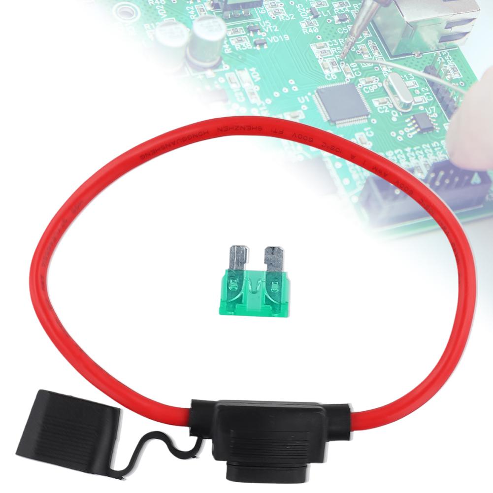 10 AWG Inline Fuse Holder with 5/20/30/40/50 A ATC Blade Fuses Waterproof Car Blade Fuse for Car Truck Boat Motorcycle Fuse Holders1