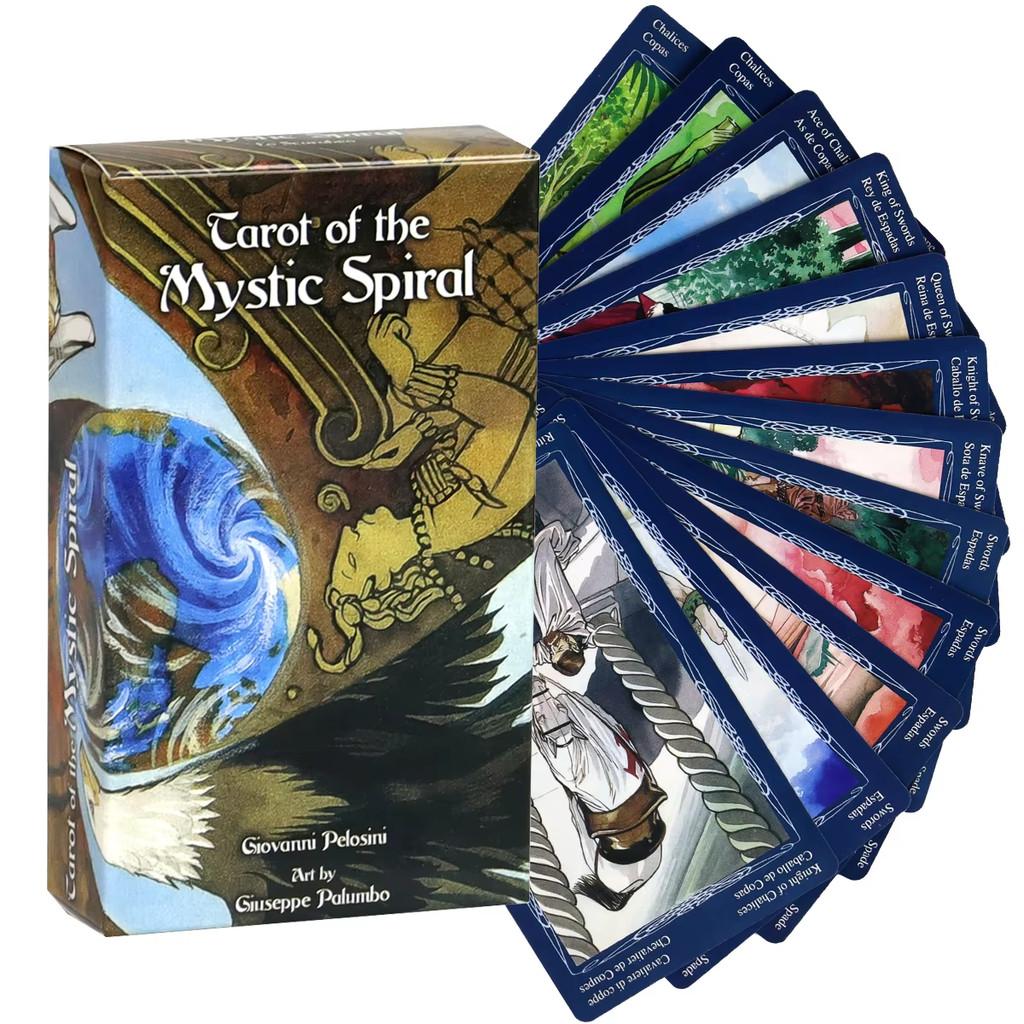 Mystic Spiral Tarot Leisure Entertainment Card Family Gathering Divination Deck Board Playing Game Cards