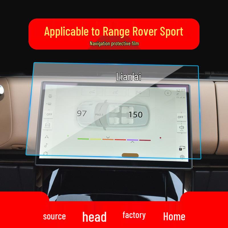 Tempered Film Protective Patch for Land Rover Range Rover Sport Navigation Panel - Fits 25 Models