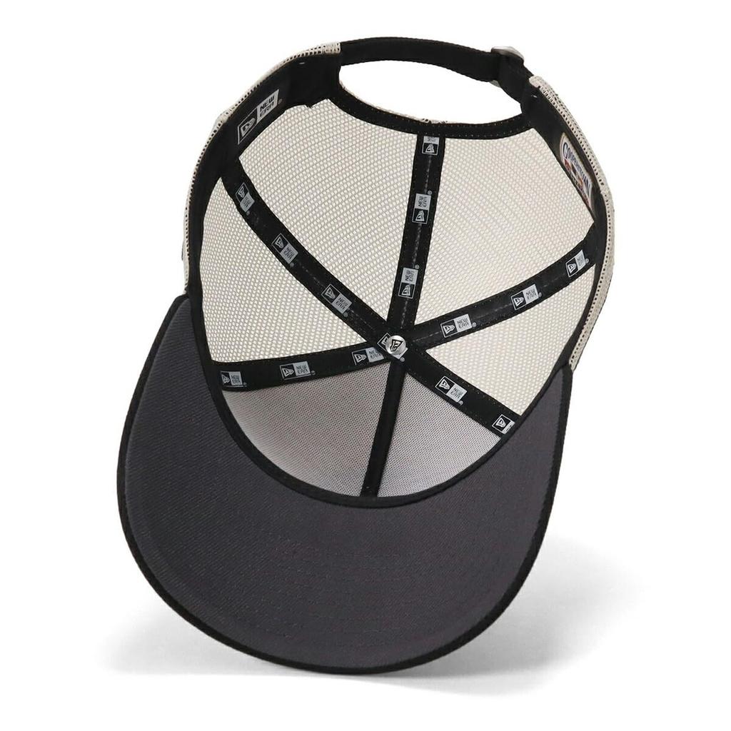 New Era MLB Mesh ONSPOTZ LA Free Trucker Cap with Black Side MLB Los Angeles Dodgers 9FORTYA-FRAME Cap, Exclusive, Stone/Black, Shipping, 9FORTY?