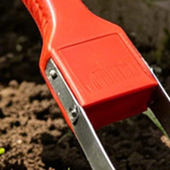 Désherbeur à boucle manuelle en acier inoxydable Outil manuel de désherbage à boucle pour désherbage et ameublissement de jardin et de cour