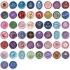 50pcs Reusable Waxes Seal Stickers for Tablets Decoration Colorful Pet Film Scratch Resistant Design