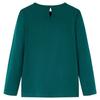 T-shirt pour enfants à manches longues vert foncé 92/104/116/128/140