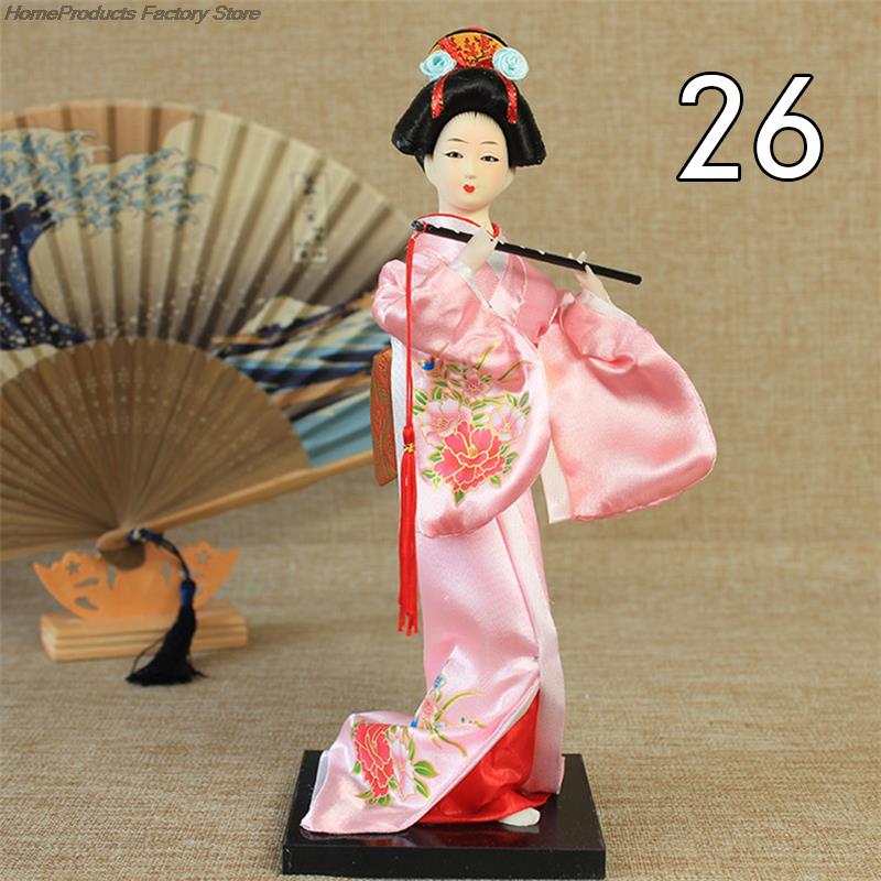 Krásné japonské figurky gejš Panenky s krásným kimonem Domácí dekorace na plochu Miniatury Kolekce ozdob z gejš Dárek