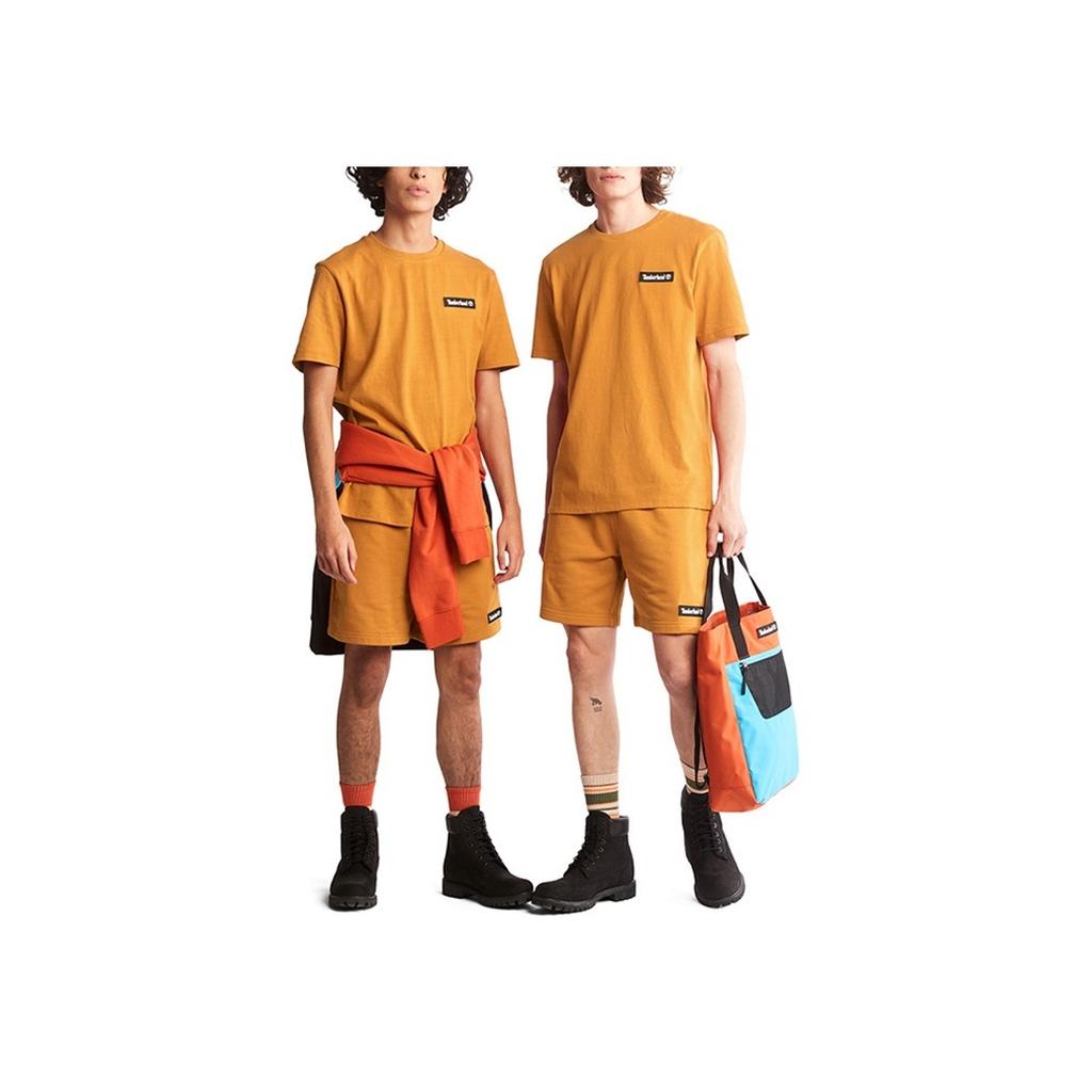 Timberland Outdoor Solid Color Casual Breathable Loose Short Sleeve T-Shirt Unisex Tops Wheat A26S7-P47