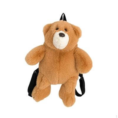 Mochila de pelúcia com alça de ombro ajustável para crianças, adolescentes, mulheres, meninos