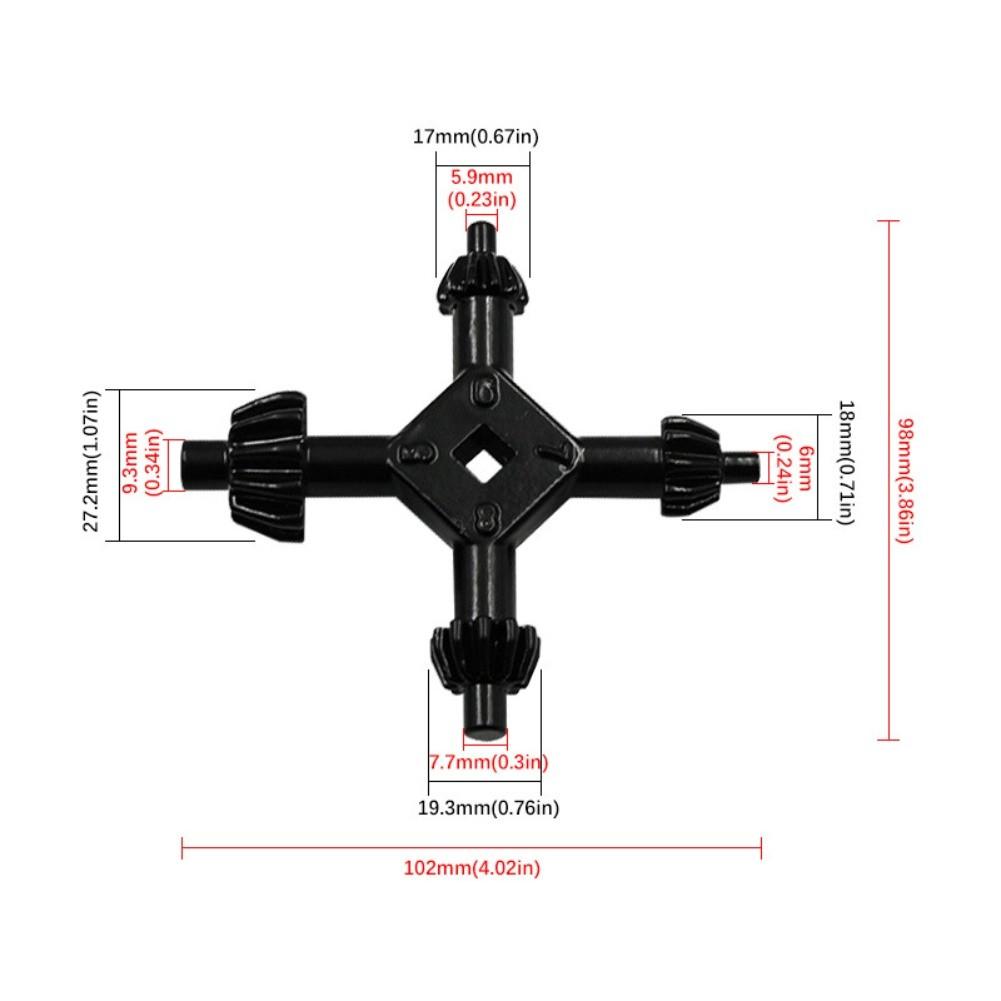 Multi-function Tool Drill Chuck Key 4 In 1 Wrench Ratchet Socket
