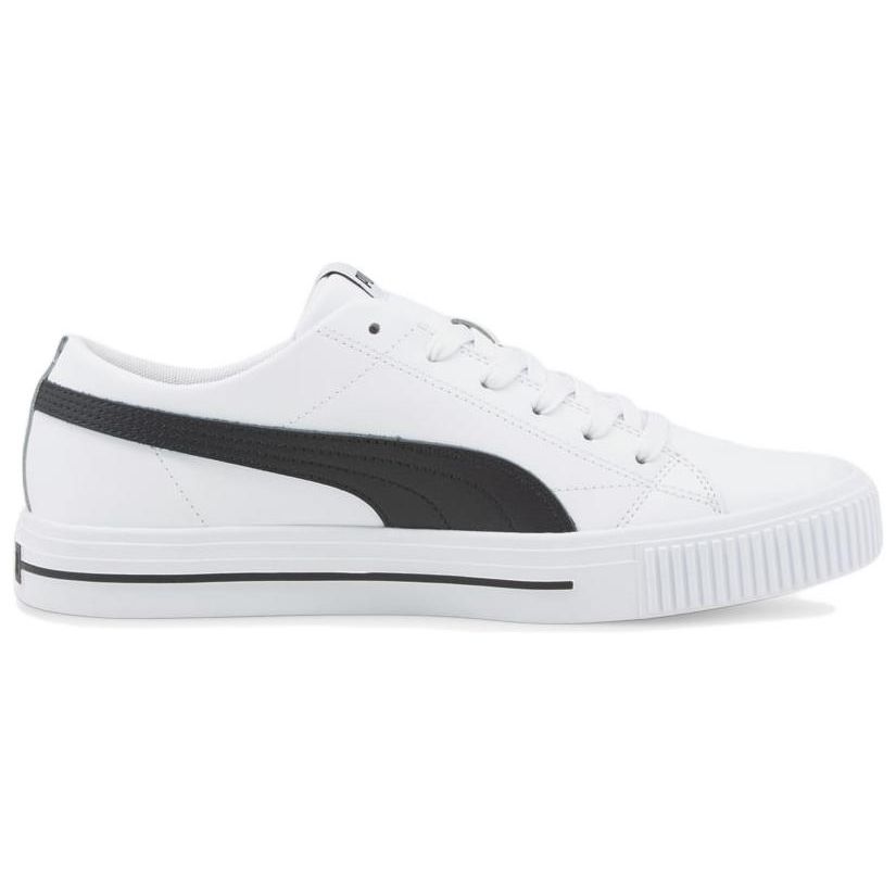 Puma Ever Fs Leather Retro Casual Low-Top Sneakers Unisex Sneakers White Black 384824-01