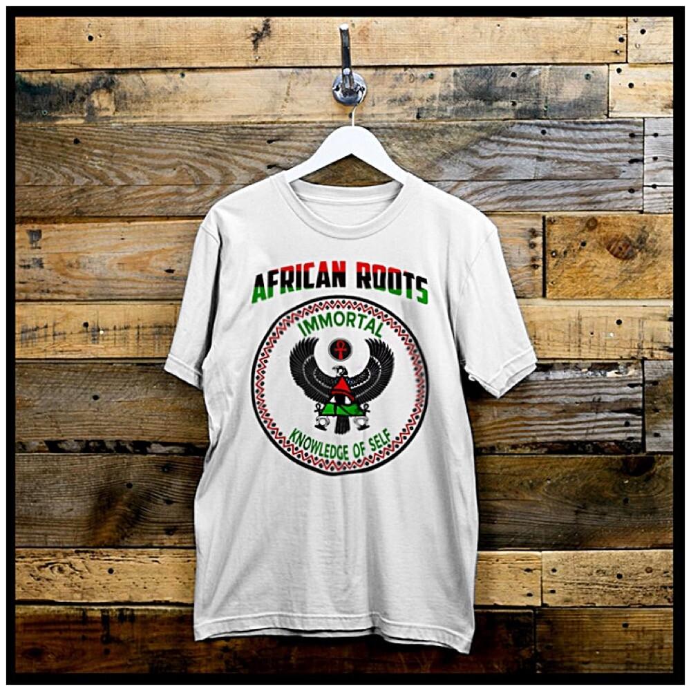 African Roots  Kemet Ankh black history month melanin Pride RBG tee S-2XL Unisex T-Shirt L