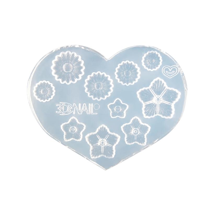 3D Nail Art Silicone Mold Flowers Love Stars Moon letter number Handicrafts Nail Decoration Moulds DIY Nail Tools Accessories