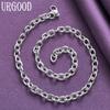 925 Sterling Silver O-Chain Necklace Gift Fashion Jewelry