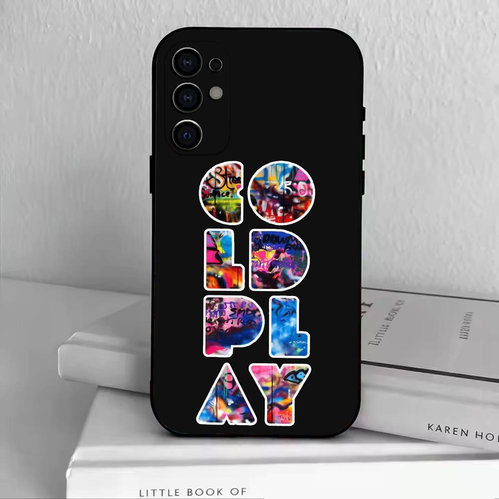 Band C-Coldplay Phone Case For Samsung S25,S24,S21,S22,S23,S30,Ultra,S20,Plus,Fe,Lite,Note,10,Black Cover