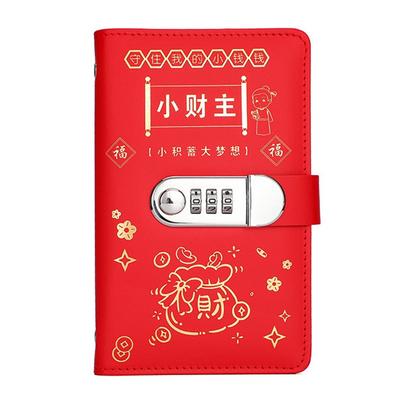 100 Envelopes Money Saving Challeng PU Mini Binder Savings Challenge Fashion Budget Binder