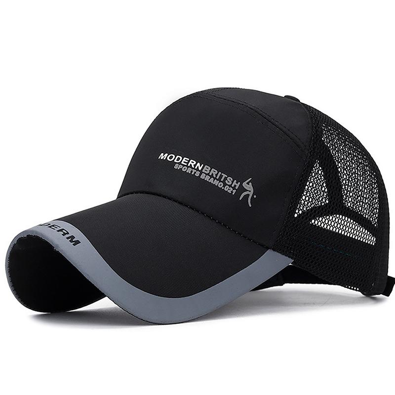 2025 Summer Wide Brim Baseball Cap Sports Hat Unisex Sun Hat Outdoor Quick-Drying Mesh Cap Breathable Duck Tongue Cap