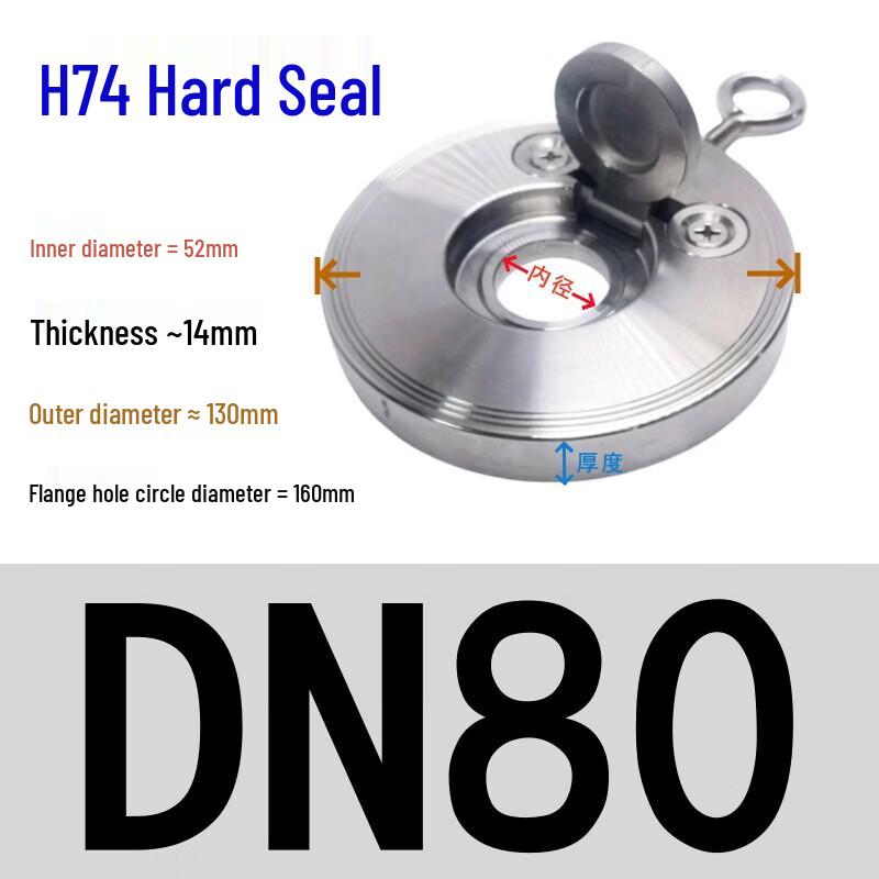 Rongyu 304 Stainless Steel Wafer Swing Check Valve