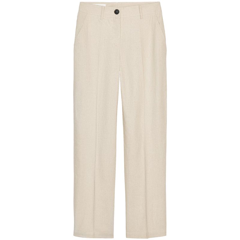 Zaprha 2025 New Arrival American Fashion Casual Linen Blended Straight-Leg Pants Women's Drooping Slimming 3046075