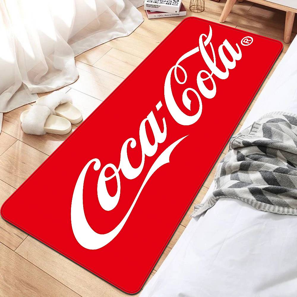 C-Coca C-Cola Entrance Door Mat Nordic Style Bedroom Living Room Doormat Home Balcony Anti-Slip Modern Home Decor