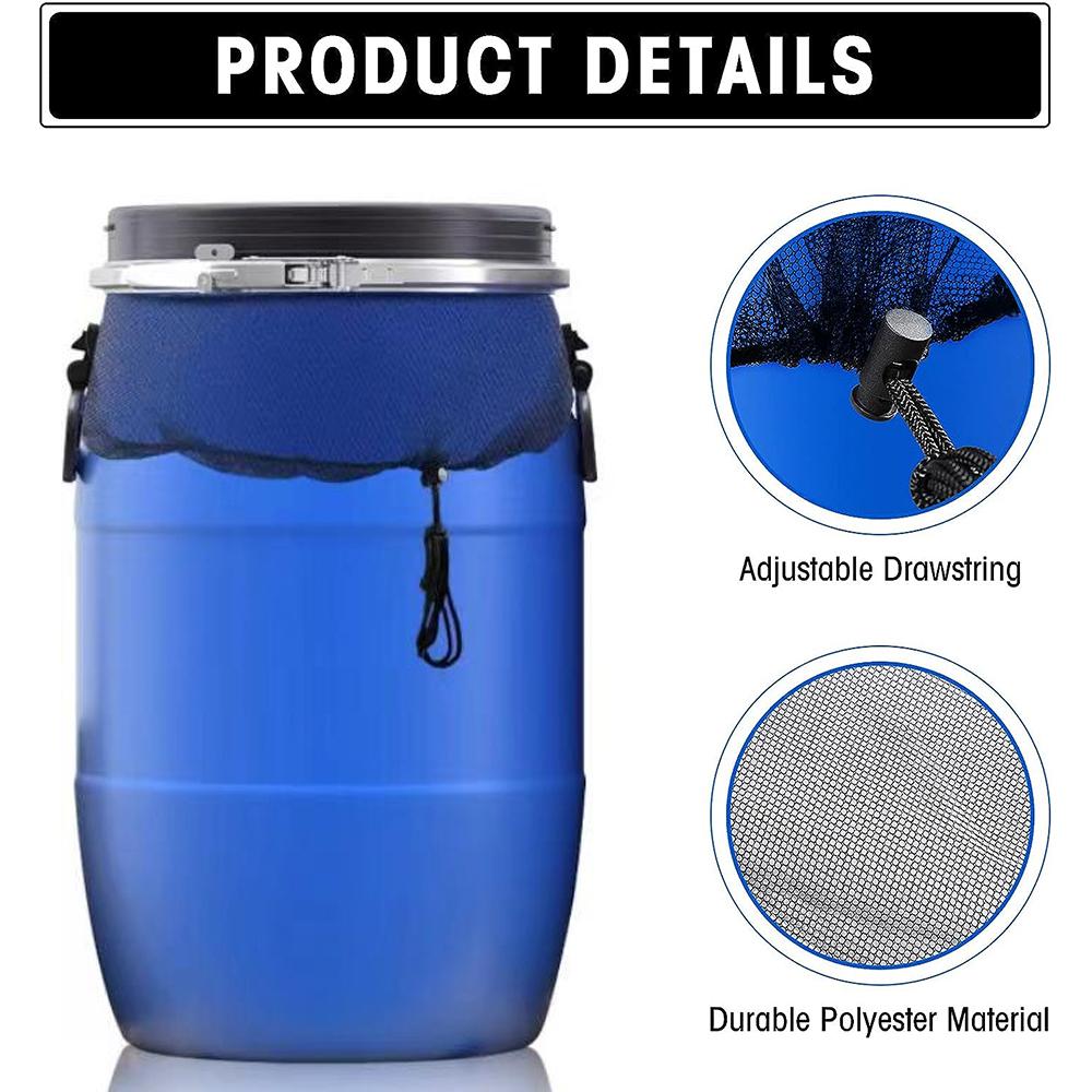

New 2Pcs 31Inch Mesh Screen Cover Protector Netting For Rain Barrel Water Collection