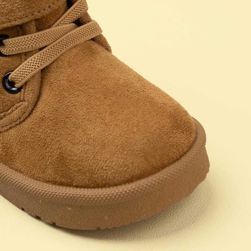 Winter New Suede Velcro Children's Snow Boots